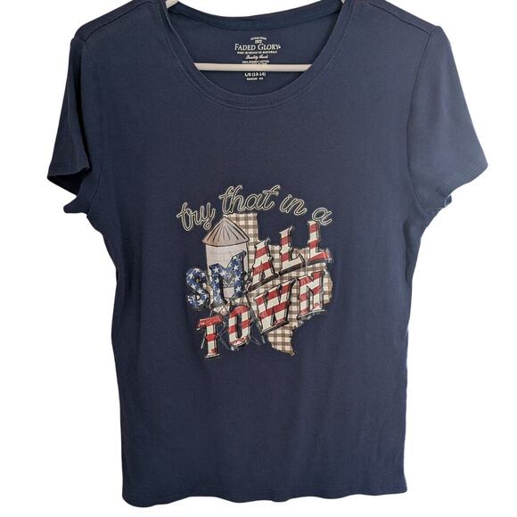 💧Women's Large AGS Ideas Small Town Tee - Picture 1 of 5